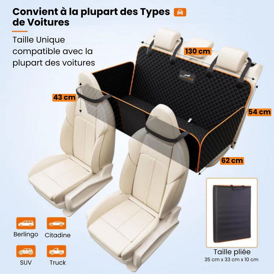 AutoPaw 2.0™ - Protecteur de Siège Auto Renforcé pour Chien - Simplify