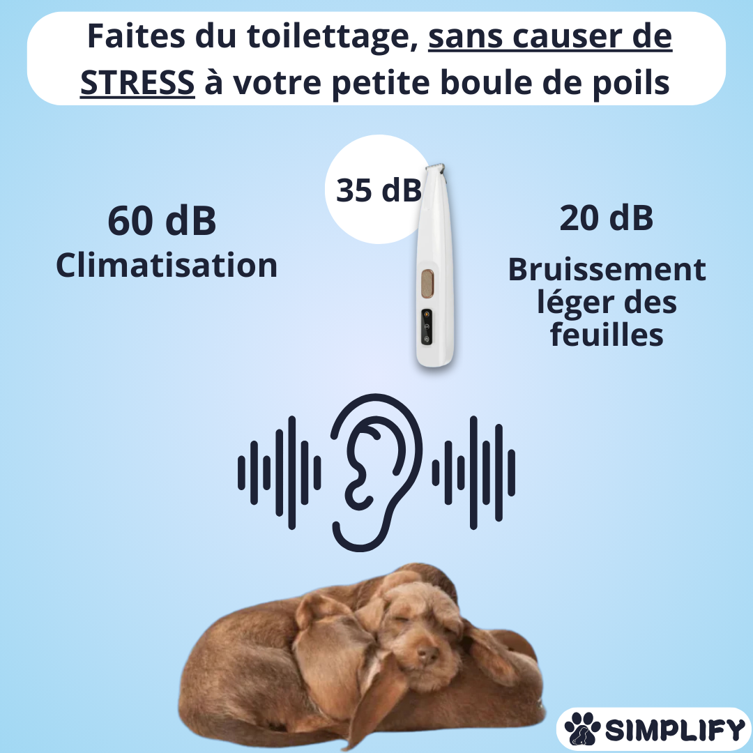 PatteAntidérapante - Tondeuse Ultra Silencieuse - Simplify