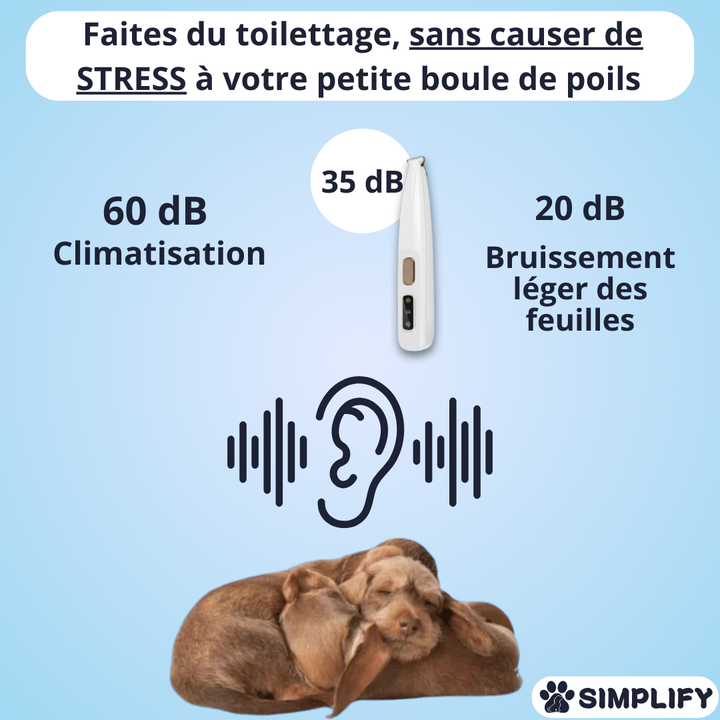 PatteAntidérapante - Tondeuse Ultra Silencieuse - Simplify